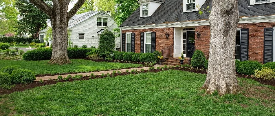 Front lawn of a home in Jeffersonville, IN.