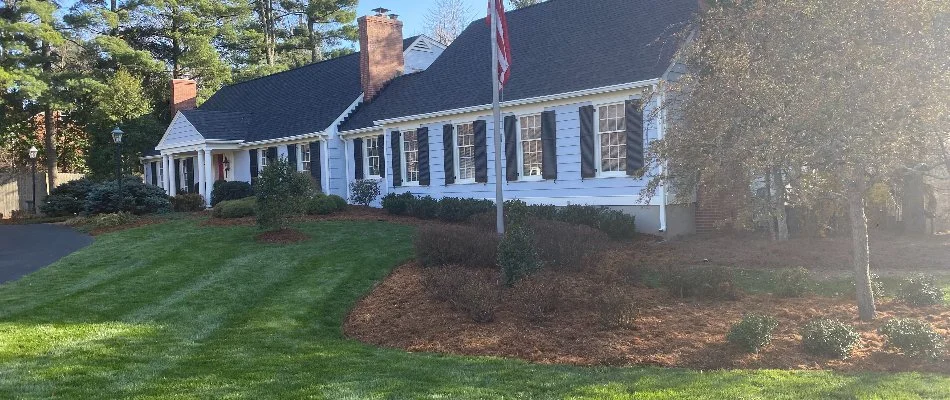 Home in Windy Hills, KY, with healthy lawn.