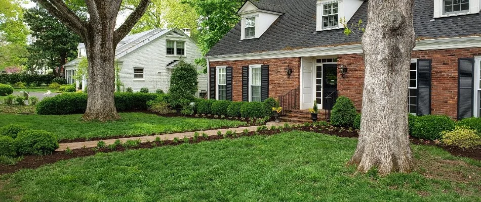 A property with healthy, green grass in Springhurst, KY.