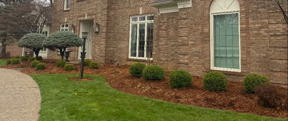 Shrubs around a house in Graymoor-Devondale, KY.